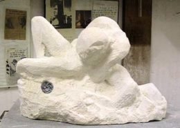 "Fusion" Un couple en taille directe sur pierre