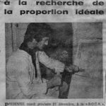 1971 : l'artiste prépare son exposition à la S.O.C.A, à Caen.