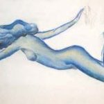 Etude de nu - Femme de profil - Pastel, 1999