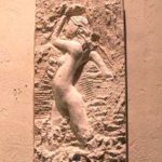 Bas-relief en pierre Taille directe en cours de création