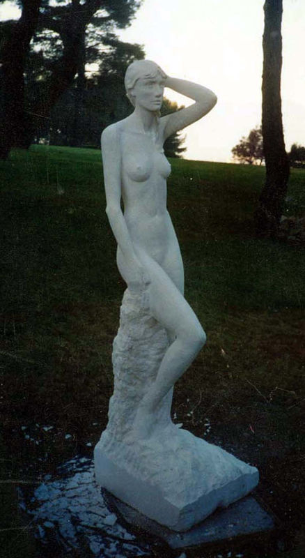 Statue en pierre de Corinne G.