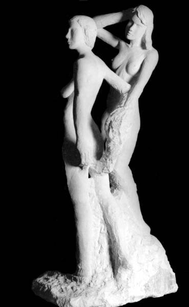 La sculpture terminée