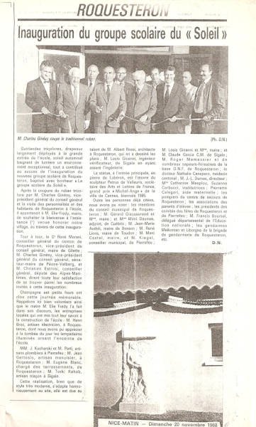 Le bas-relief de Roquesteron dans la presse