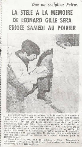 sculpture Léonard Gille