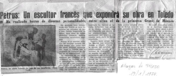 la presse à propos de l'exposition en Espagne