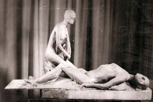 Le projet du Monument : L'esquisse en terre