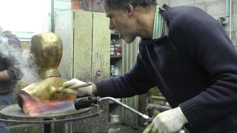 Création du buste en bronze